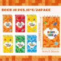 Kleurrijk bouwsteen patroon spiral notitieboek, 10 stuks set, compact student zaknotitieboek. - Bouwsteen Pixel Stijl / Set van 10 Blokken