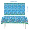 Detail de la nappe en plastique theme plage et piscine d'ete avec dimensions et beaux motifs - Nappe de Fête Maillot de Bain 1 Pièce (137*183cm)