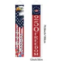 US 250. Jahrestag Unabhängigkeitstag Patriotische Hängende Banner Veranda Dekoration - Polyester Türbanner / 2 Stück