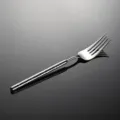 Stainless steel dinner fork with hammered handle detail, premium cutlery for home and hotel use. - Dinner Fork Only