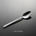 Stainless steel dinner spoon with modern square handle polished finish dining table tableware - Tea Spoon