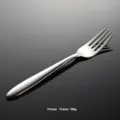 Stainless steel dinner fork detail, premium 304 material, elegant polished finish. - Dinner Fork Only