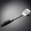 Stainless steel slotted spatula with wood handle, durable kitchen cooking tool 40.3cm - Frying Spatula
