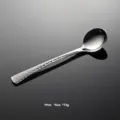 Premium 304 stainless steel hammered dinner spoon with ergonomic fishtail handle design. - Large Round Spoon 304