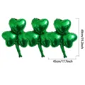 St. Patrick's Day grüne Kleeblatt Folienballon 49x45cm Herz Klee Party Deko Zubehör. - St. Patricks Kleeblatt Folienballon