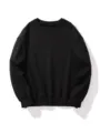 Effen zwarte sweater, casual longsleeve trui met lange mouwen, comfortabele basic mode. - S / Zwart