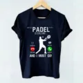 Vintage Tennis Sport Grafik Damen T-Shirt Lässiges Kurzarm Rundhals Top Sommer Mode - S / Marineblau