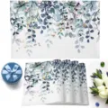 Set de table imprimé aquarelle botanique set de table pour salle à manger fête déco - 30*45 / Feuilles turquoise