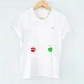 Wit katoenen t-shirt met korte mouwen en een leuke padel sport grafische print casual. - S / Wit