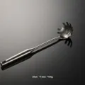 Stainless steel pasta server spaghetti spoon with hollow handle for kitchen cooking tools. - Pasta Server