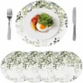 Sets de table ronds avec motif de feuilles vertes, nappes individuelles élégantes cuisine - 30*45 / Feuille Verte