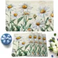 Sets de table marguerites aquarelle vintage napperons floraux cuisine salle à manger. - 30*45 / Marguerites élégantes