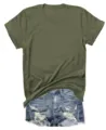 Solid olive green short sleeve blank t-shirt paired with distressed denim shorts variant. - S / Tops / Army Green