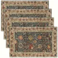 Vintage floral placemat table mat oriental style heat resistant kitchen and dining decor - Vintage Palace Style