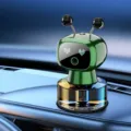 Difusor de coche robot inteligente con batería, cuatro velocidades y aroma a gardenia. - Robot recargable / Larga duración (Gardenia)