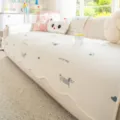 Sommer Cartoon Eisseide Sofa Kissen Matte, kühle rutschfeste Bezug für Wohnzimmer Möbel - 70*70cm / Benny-Hund - Dunkelblau