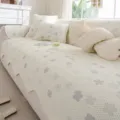 Cuscino divano rinfrescante estivo copridivano antiscivolo traspirante morbido protezione - 70*70cm / Trifoglio Lime - Grigio