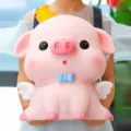 Süßes Cartoon Schwein Spardose mit Krone und Flügeln, große Münzsparbox für Kindergeschenk. - Weitäugiges Schwein (Sehr Groß) / Sehr Groß (25x31x36cm) / Rosa
