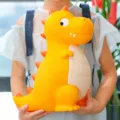 Großes gelbes Dinosaurier Sparschwein Cartoon Münzdose für Kinder Schlafzimmer Deko - Dinosaurier (Groß) / Groß (16x12x21cm) / Gelb