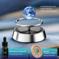 Difusor de aromaterapia para coche con tierra flotante solar variante plateada aceite. - Colonia / Plata Moda