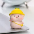 Cute cartoon resin pig figurine, miniature car and desktop decorative ornament. - Kindergarten Pig