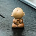 Figura de Monje Pequeño de Cerámica China Zen Mascota de Té Decoración Hogar Linda - Figura de Pigsy
