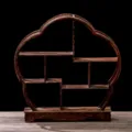 Estante Bogu de madera de ciruelo estilo chino soporte para tetera expositor decoración - Estantes de curiosidades en forma de flor de ciruelo
