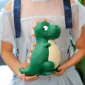 Suesse gruene Dinosaurier Spardose aus Vinyl fuer Kinder, bruchfeste Geldgeschenke. - Dinosaurier (Mittel) / Mittel (16x12x21cm) / Grün
