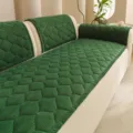 Thickened plush sofa cushion winter warm non-slip velvet one-piece cover green for living room - 70*70cm / Green
