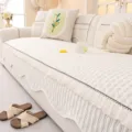 Cream chenille sofa cover universal non-slip couch slipcover cushion cozy home decor - 70*70cm / Ice Island - Apricot