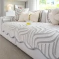 Ice silk sofa cover with grey tail texture, modern universal slipcover for living room. - 70*70cm / Gray