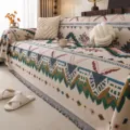 Boho chenille sofa cover ethnic geometric throw blanket living room decoration slipcover - Tangrui - Spreading Wings / 180*90CM