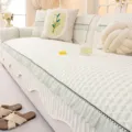 Cream style chenille sofa cushion cover four seasons universal non slip furniture protector - 70*70cm / Ice Island - Green