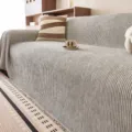 Chenille sofa cover blanket, modern minimalist full cover dustproof protector for living room. - 180*130CM / Light Weave - Grey