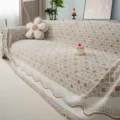 INS Style Knitted Sofa Cover Checkered Blanket Universal All-Cover Protector Slipcover - 180*130CM / Serene - Coffee