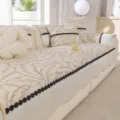 Sommer kühlende Eisseide Sofabezug Kissenhülle rutschfest atmungsaktiv für Wohnzimmer - 70*70cm / Kaffee
