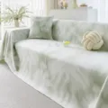 Light Green Tie-Dye Silk Sofa Cover Soft Four-Season Protective Blanket Variant. - 180*130cm / Sleeping Cloud Throw - Green