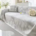 Gray textured cool silk sofa cover, modern four seasons anti-slip protective furniture blanket. - 180*130cm / Sleeping Cloud Throw - Gray