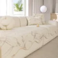 Copridivano in seta di ghiaccio rinfrescante, tappeto da divano estivo beige antiscivolo. - 70*70cm / Marrone