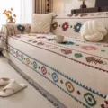 Retro chenille sofa blanket four seasons universal full cover protective slipcover boho style - Tangrui - TR Herringbone