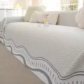 Cooling sofa cover summer anti-slip sofa towel beige wave pattern blanket for living room - 180*130cm / Qingyi Style - Green