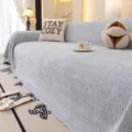 Copridivano in chenille universale quattro stagioni grigio chiaro stile minimalista protezione soggiorno - 180*90CM / Shiguang - Grigio chiaro