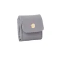 Grey Microfiber Travel Jewelry Organizer Mini Storage Pouch for Rings and Earrings - 2*4.6*4.6CM / Gray