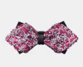 Papillon luminoso con strass da uomo, papillon in cristallo di lusso per feste di nozze. - Viola Rosa