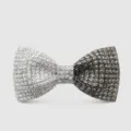 Uomo lusso farfallino strass brillante cristallo formale matrimonio sposo moda accessorio - Papillon - 2346