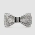 Farfallina uomo strass lusso scintillante cristallo matrimonio formale sposo cravatta - Papillon-2342