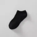 Calzini corti neri in cotone da uomo, comodi calzini sportivi variante colore nero. - Taglia unica / Corti / Nero