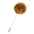 Fleur en tissu or broche de revers exquisite costume homme accessoires élégants de col - Or