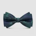Elegante pajarita floral para hombre clásico azul marino boda fiesta corbata chic - Corbata de lazo / Azul Oscuro(2834)