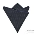 Men's business pinstripe pocket square suit handkerchief dark grey formal accessory style - Dark Gray Stripes